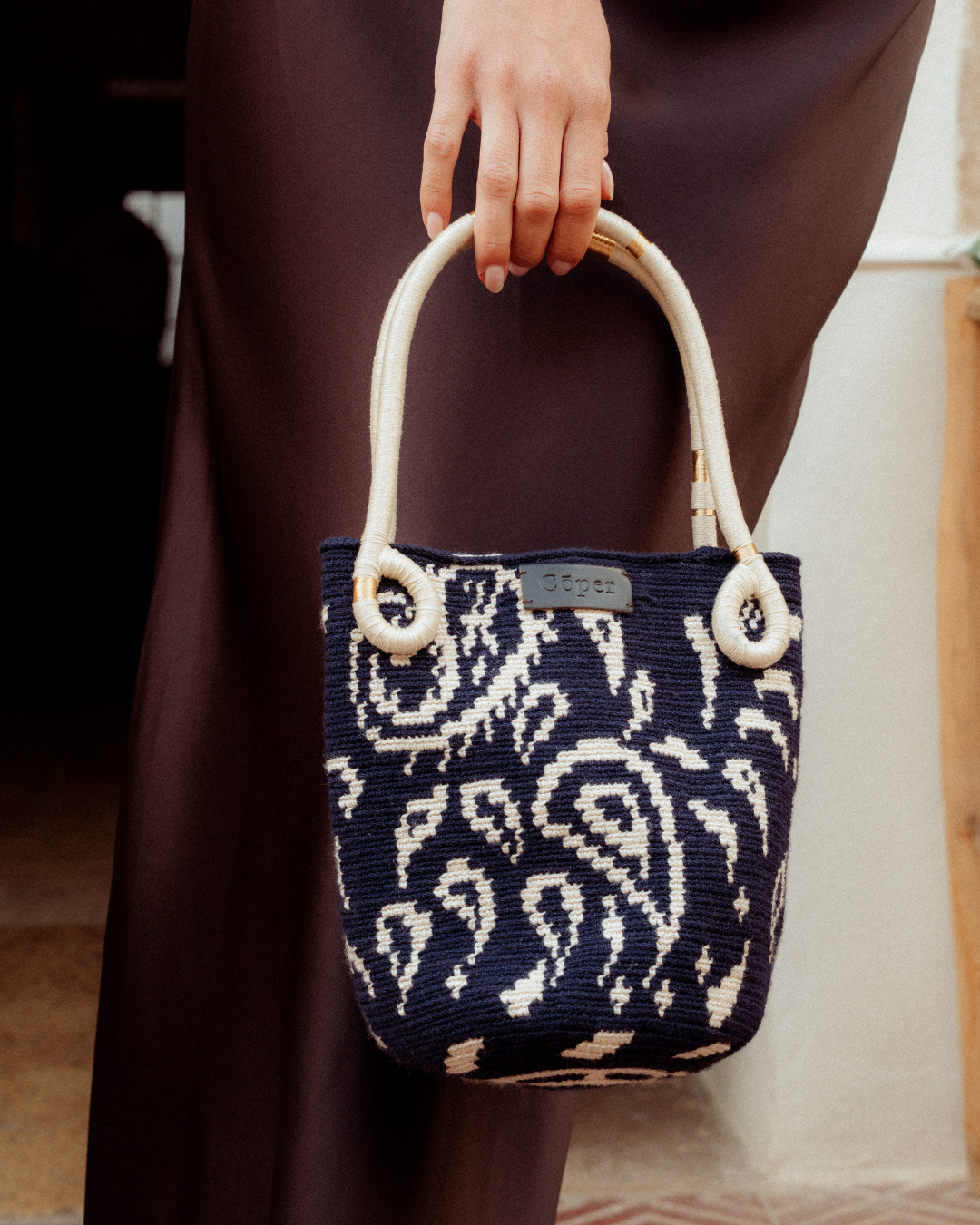 Casilda Wayuu Mini Bag - Navy - Cōper Shop
