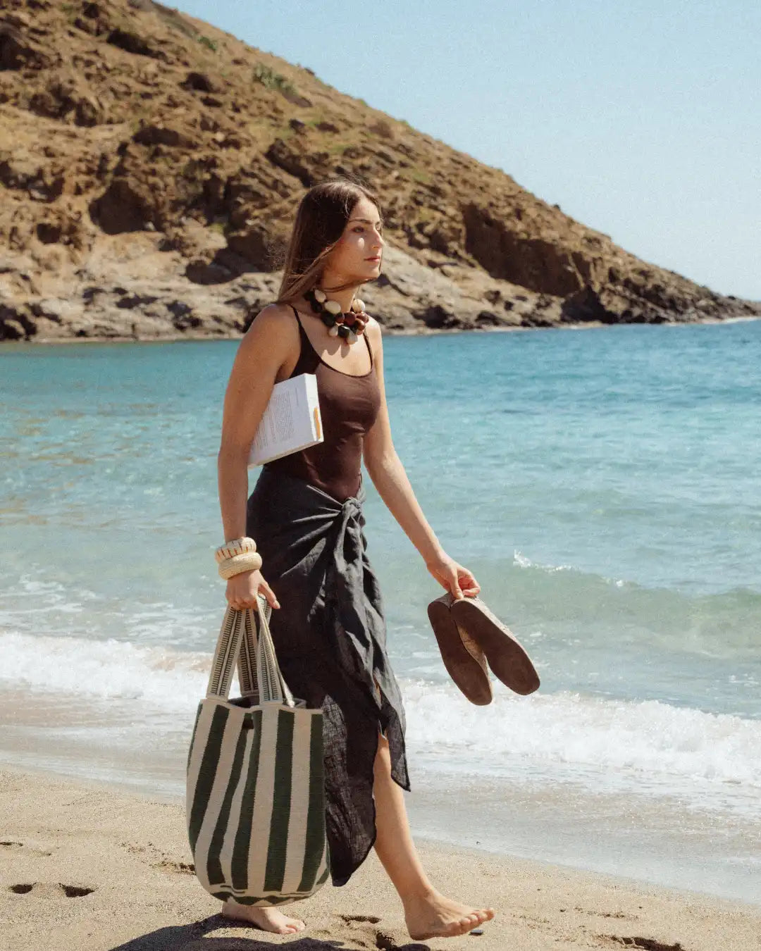 Celia Tote 44 Wayuu Bag - Salvia - Cōper