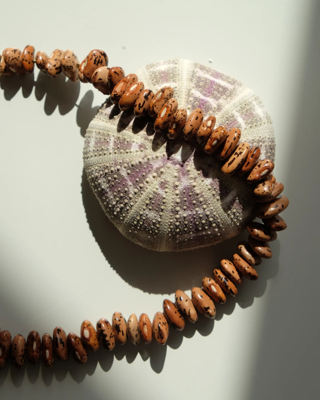 Agnes Natural Seeds Necklace - Brown