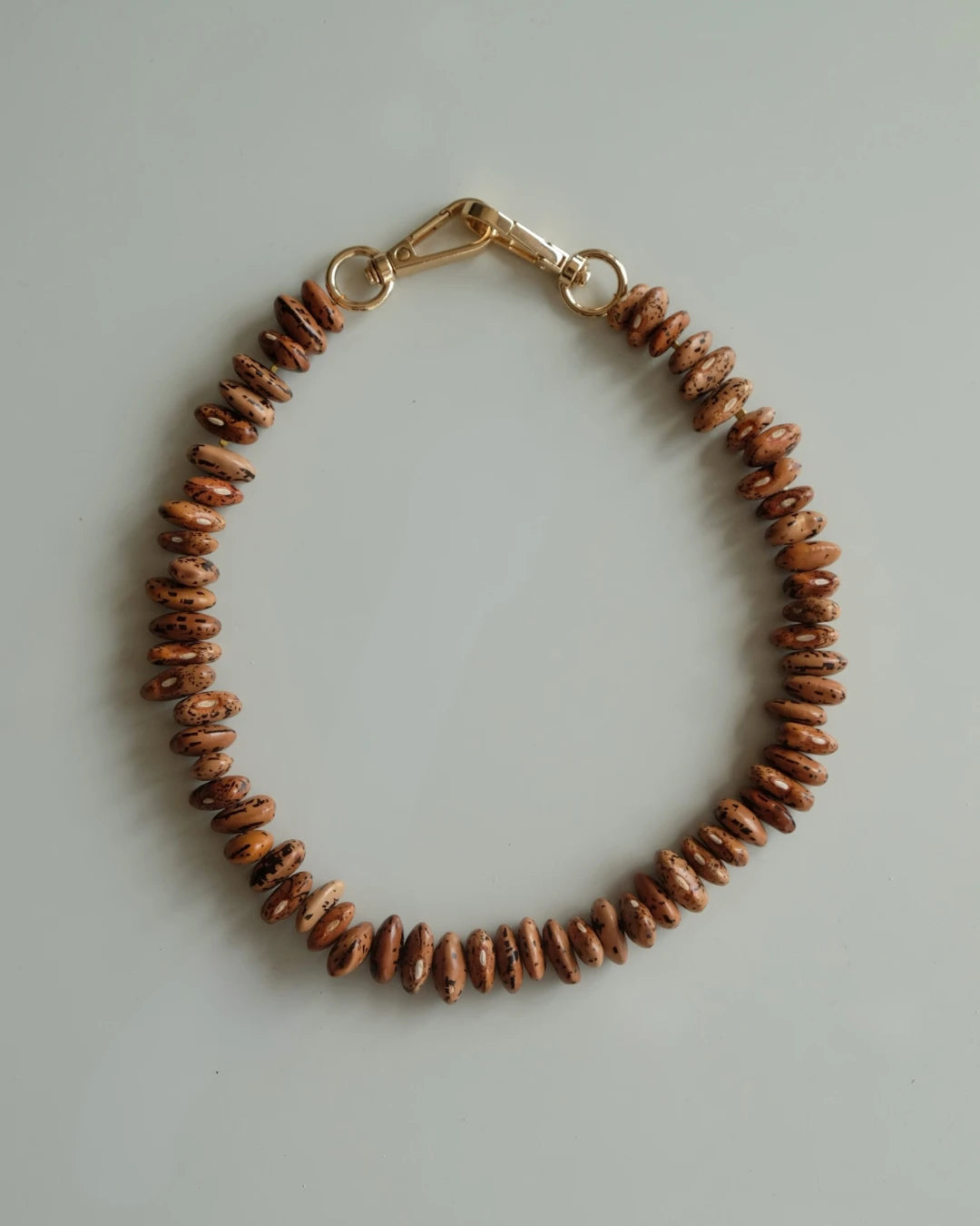 Agnes Natural Seeds Necklace - Brown