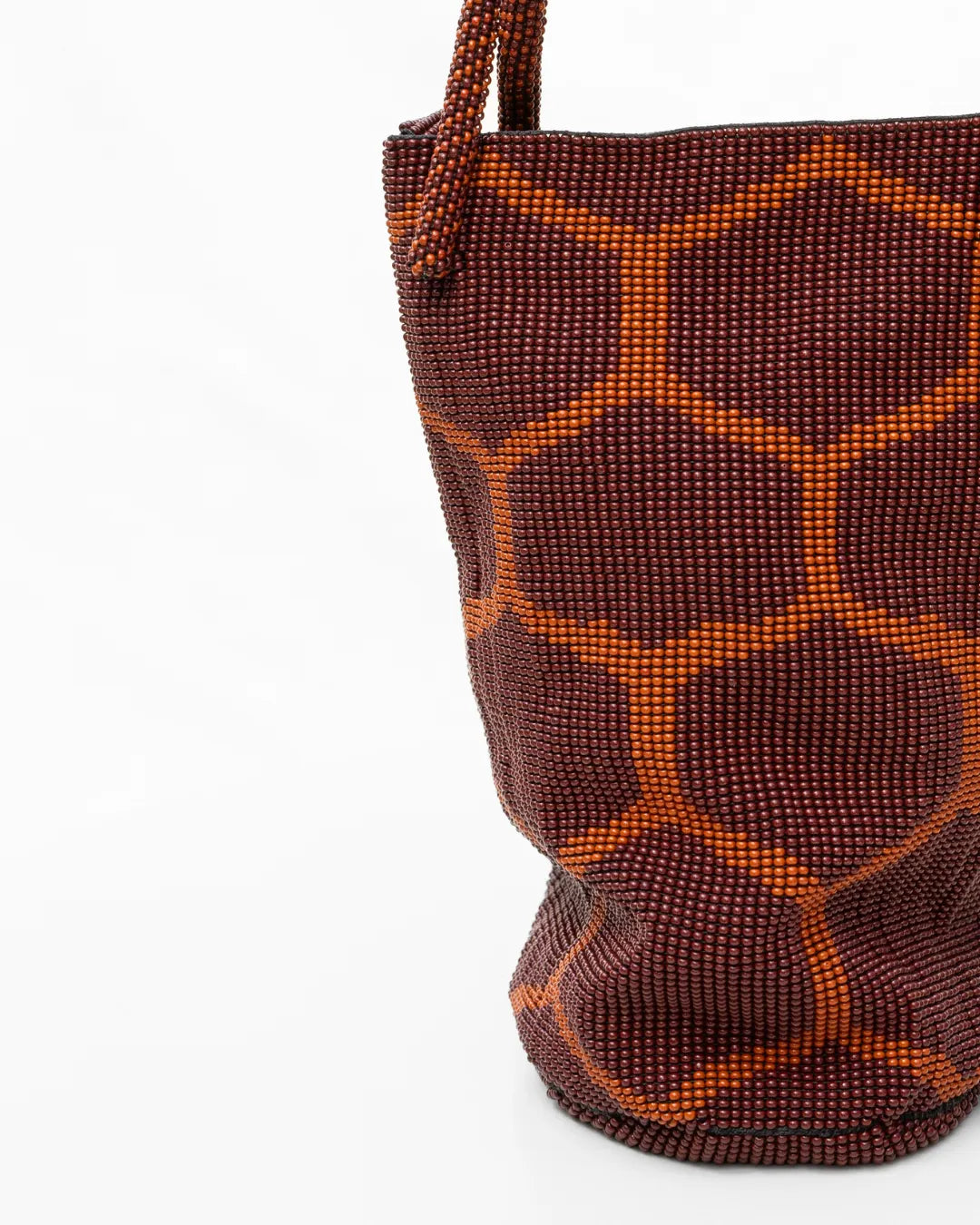 Nerea Beaded Handbag - Brown - Cōper Shop