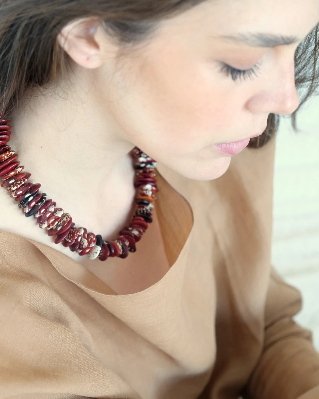 Agnes Necklace | Burgundy
