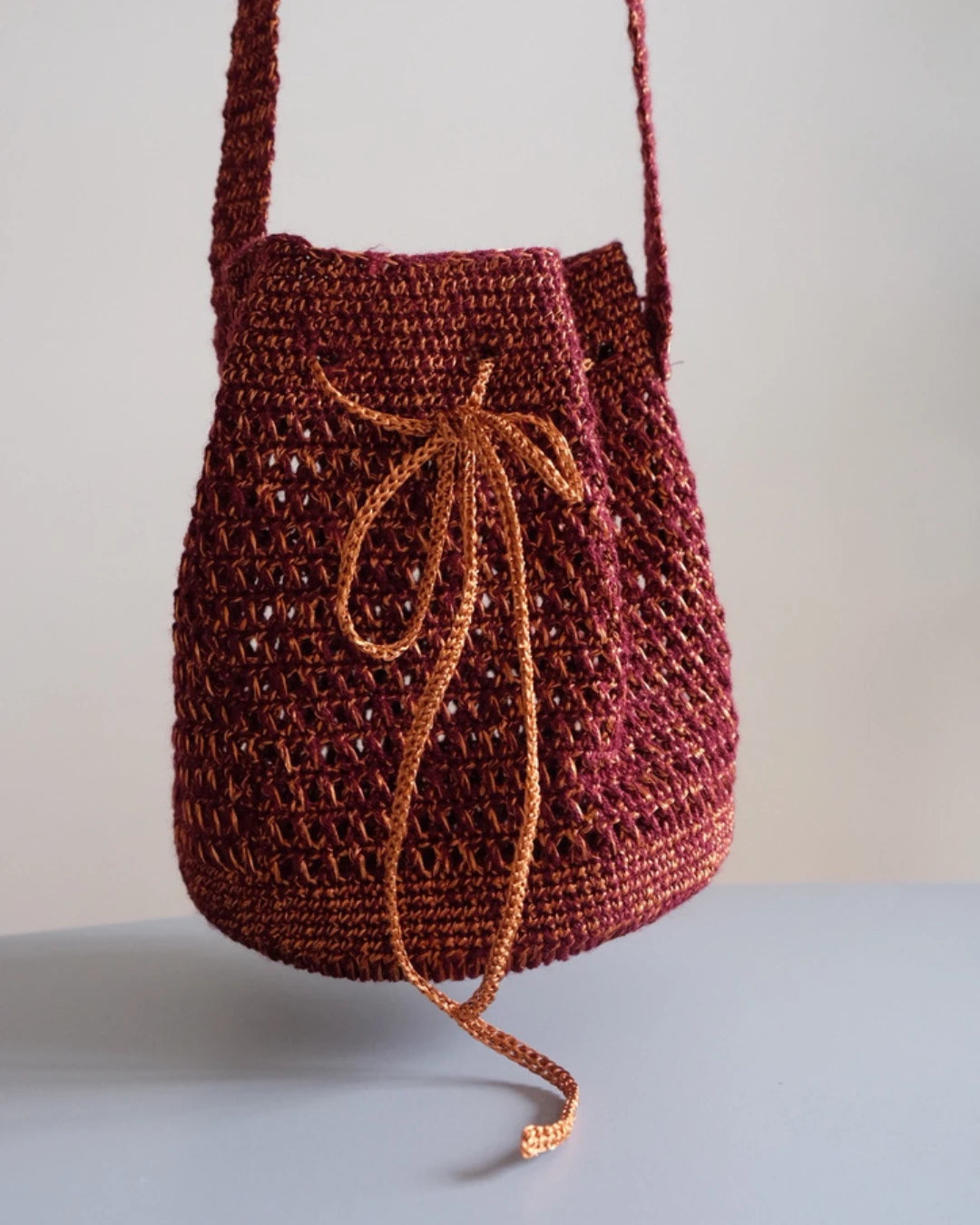 Alba Bucket Bag | Burgundy