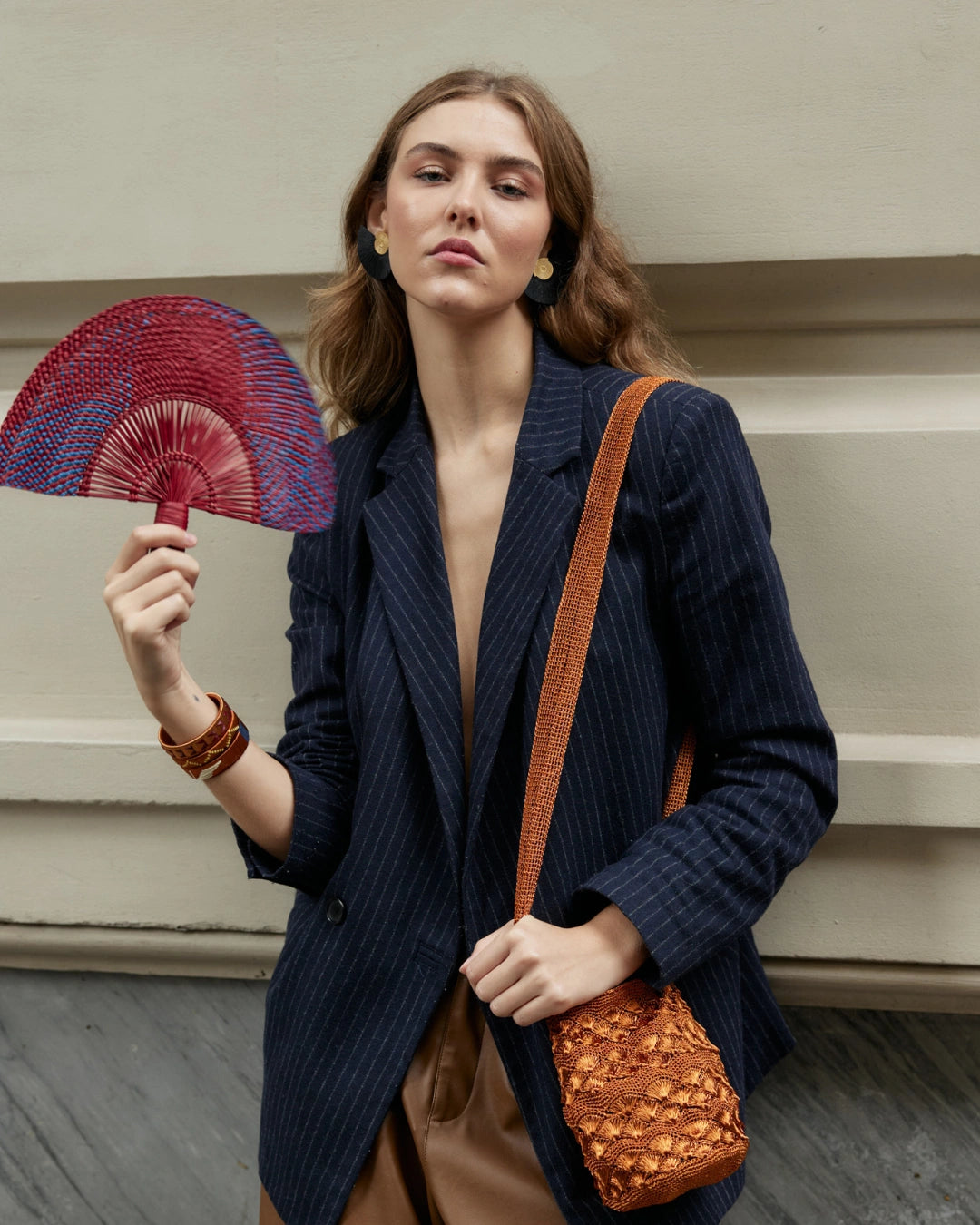 Estela Fan | Burgundy