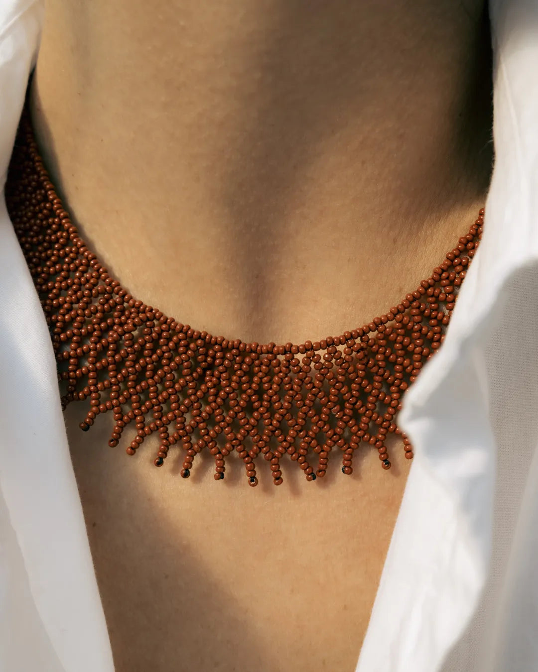 Leticia Necklace | Burgundy