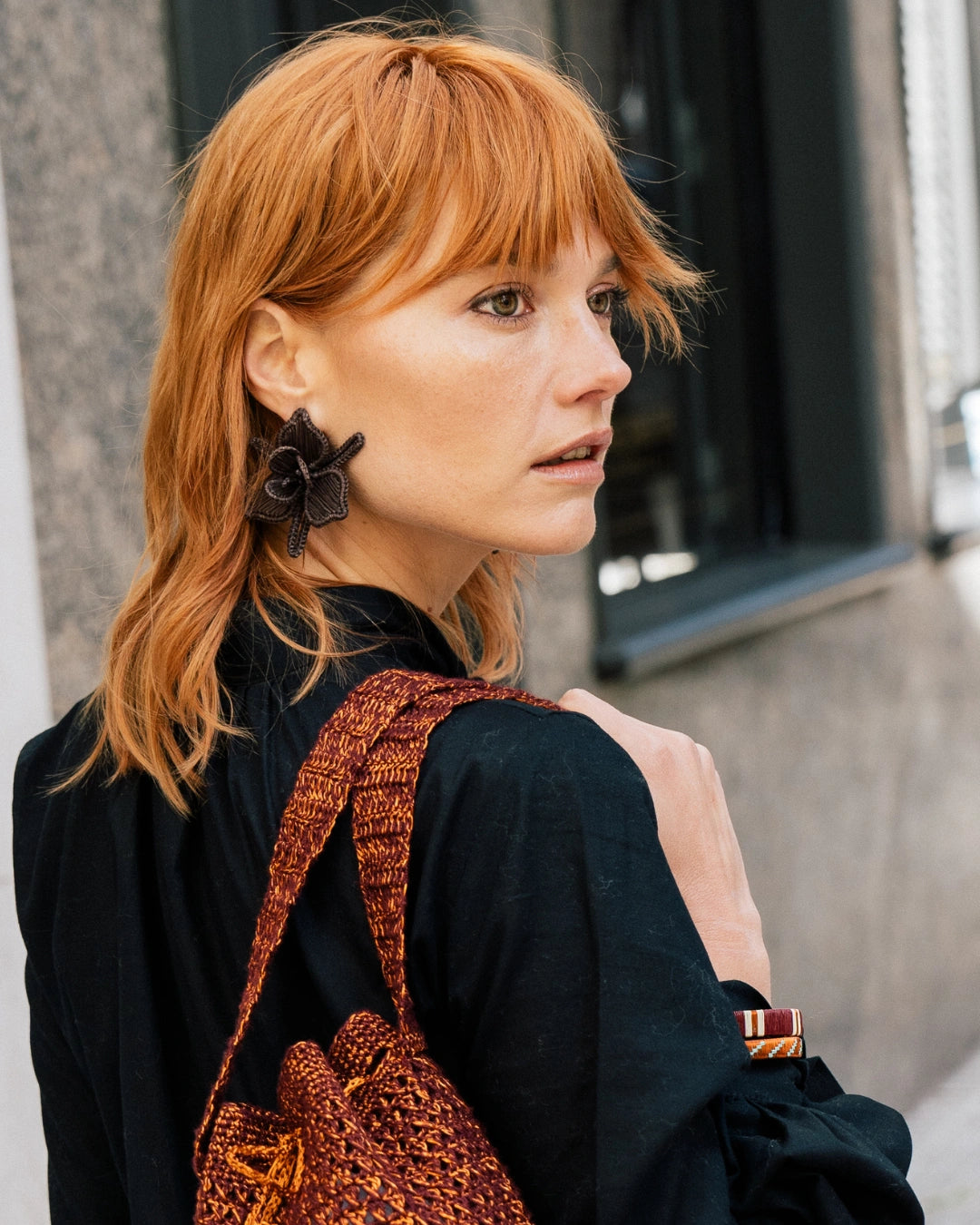 Orquidea Earring | Black