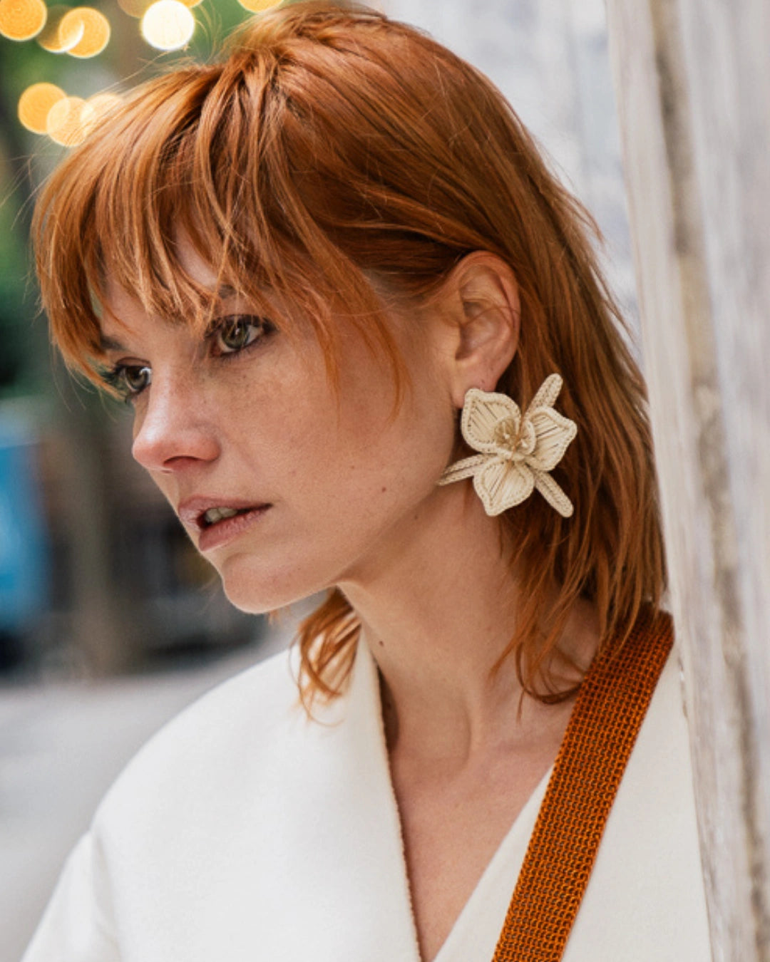 Orquidea Earring | Beige