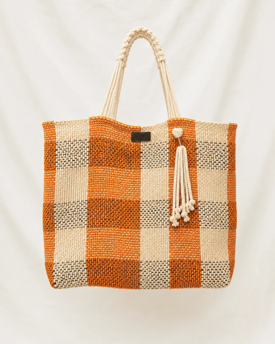 Rania Fique Tote Bag - Burnt Orange