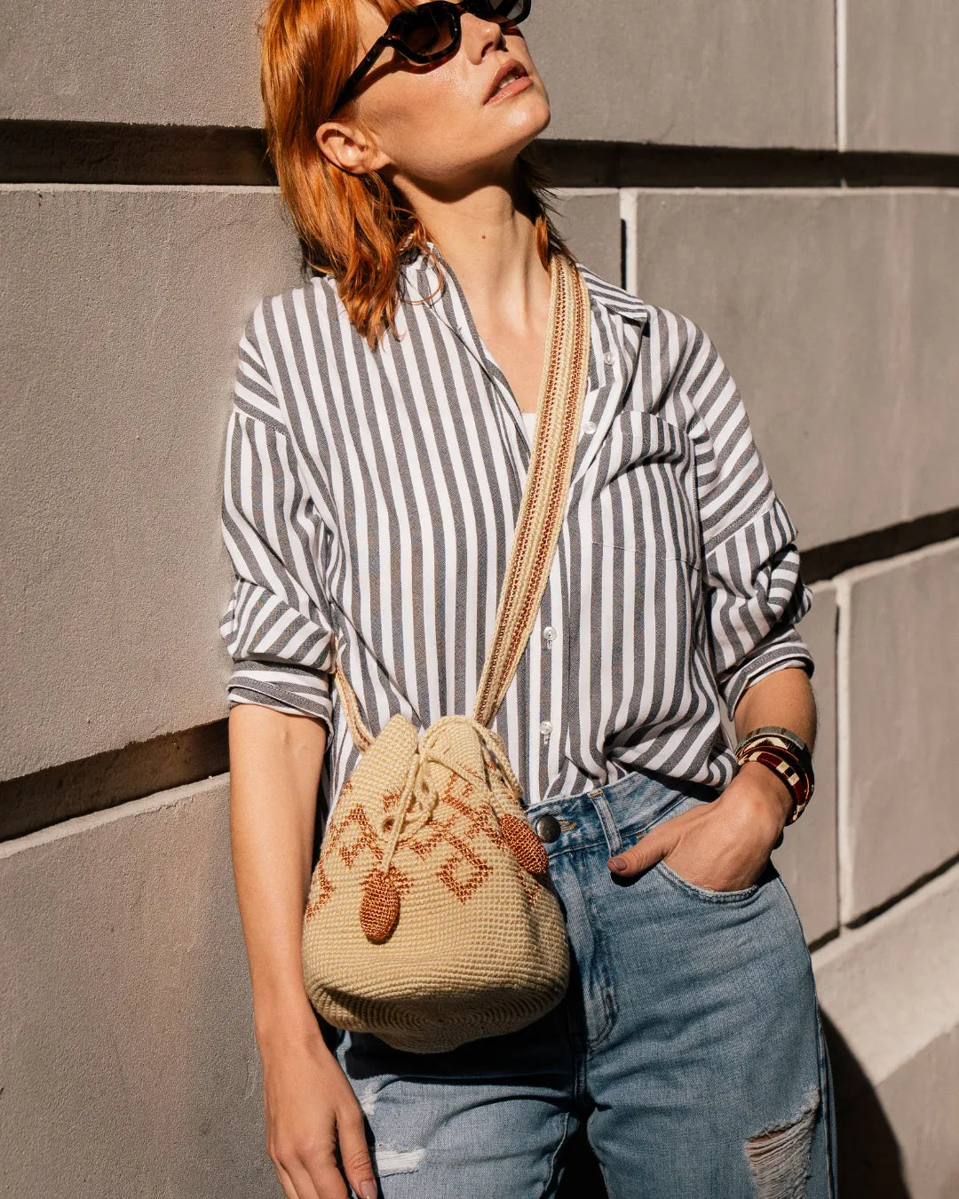 Sierra Bucket Bag | Beige