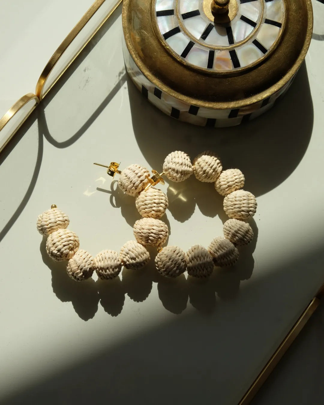 Verona Earrings | Beige