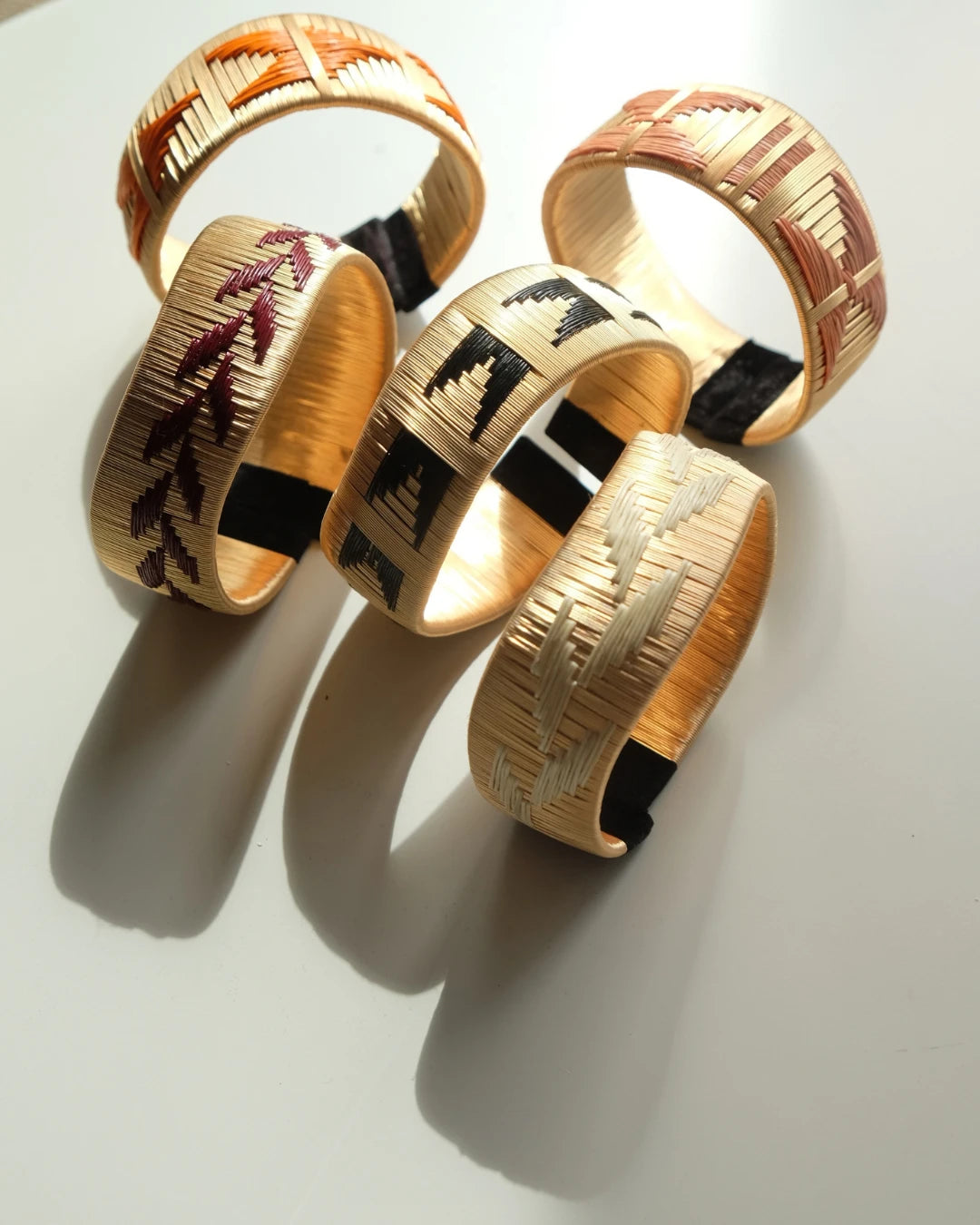 Renata Wide Curved Copper Bracelet
