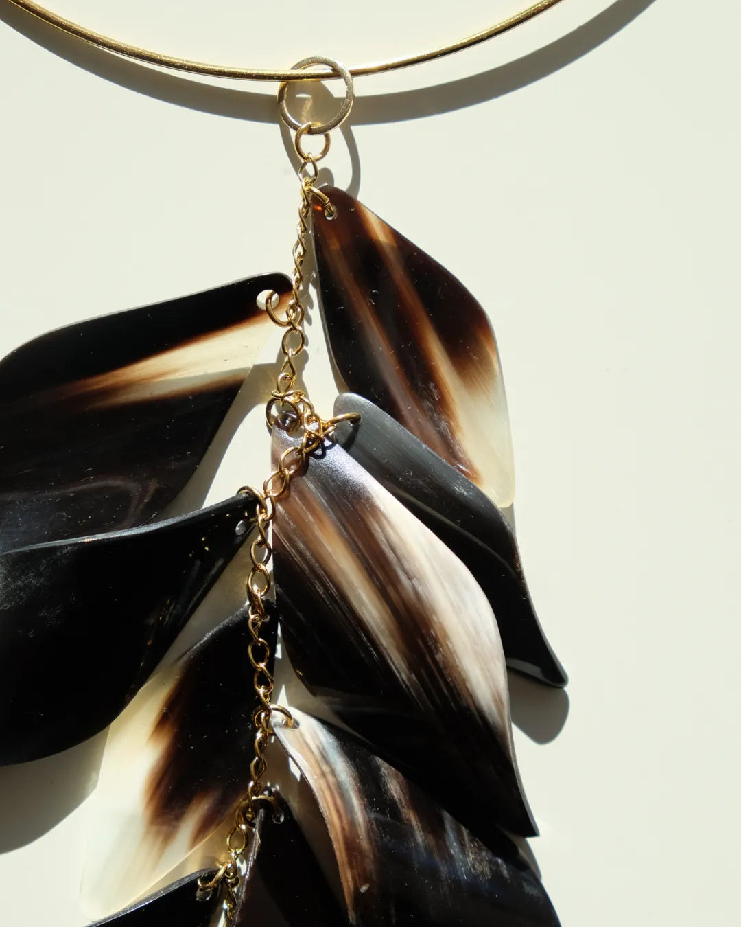 Serena Horn Necklace - Brown - Cōper Shop