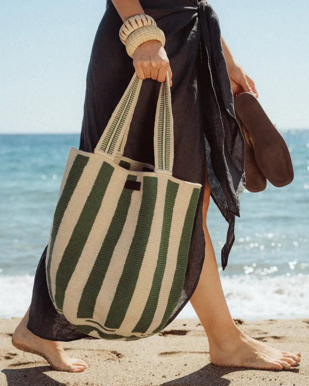 Celia Tote 44 Wayuu Bag - Salvia - Cōper Shop