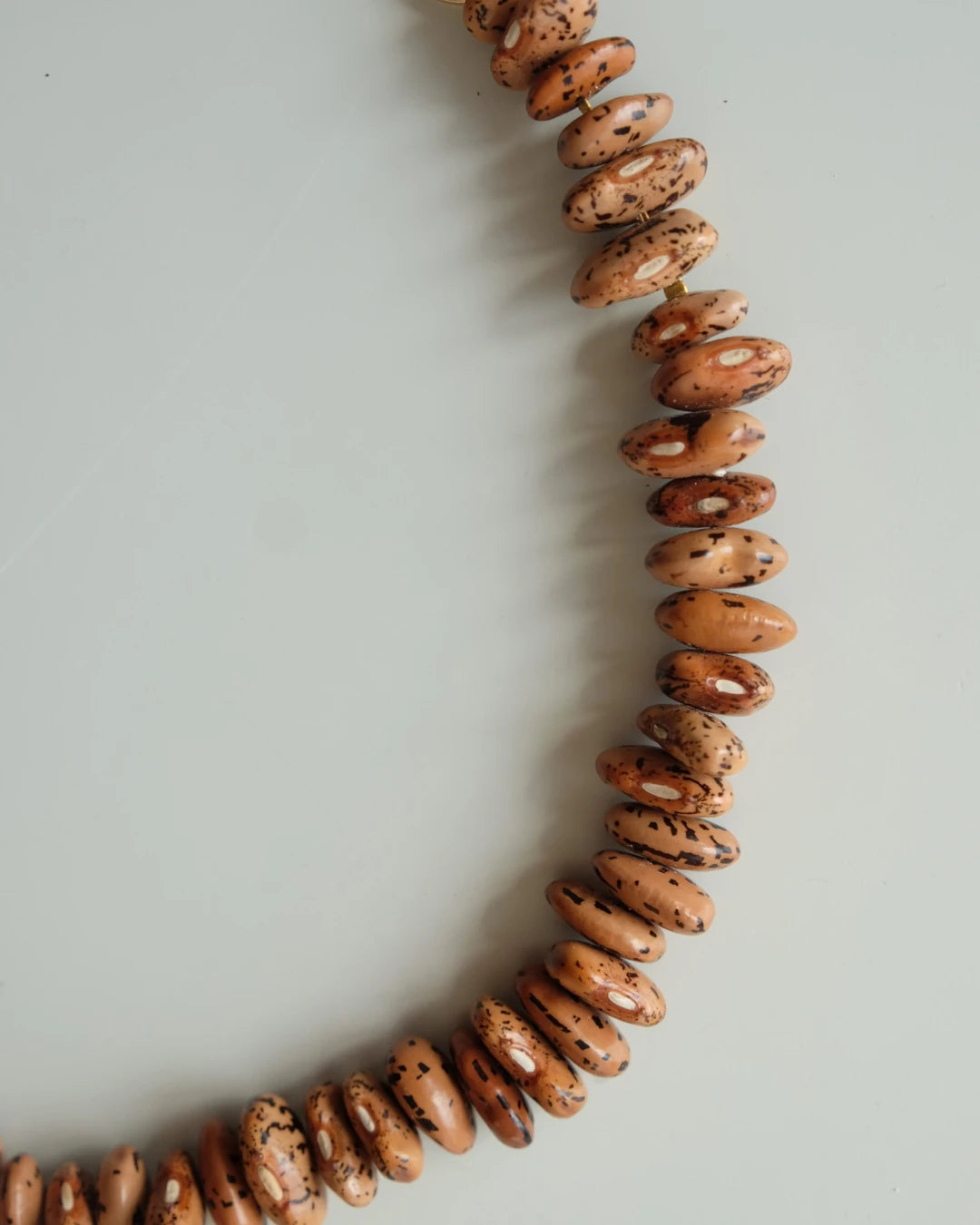 Agnes Natural Seeds Necklace - Brown