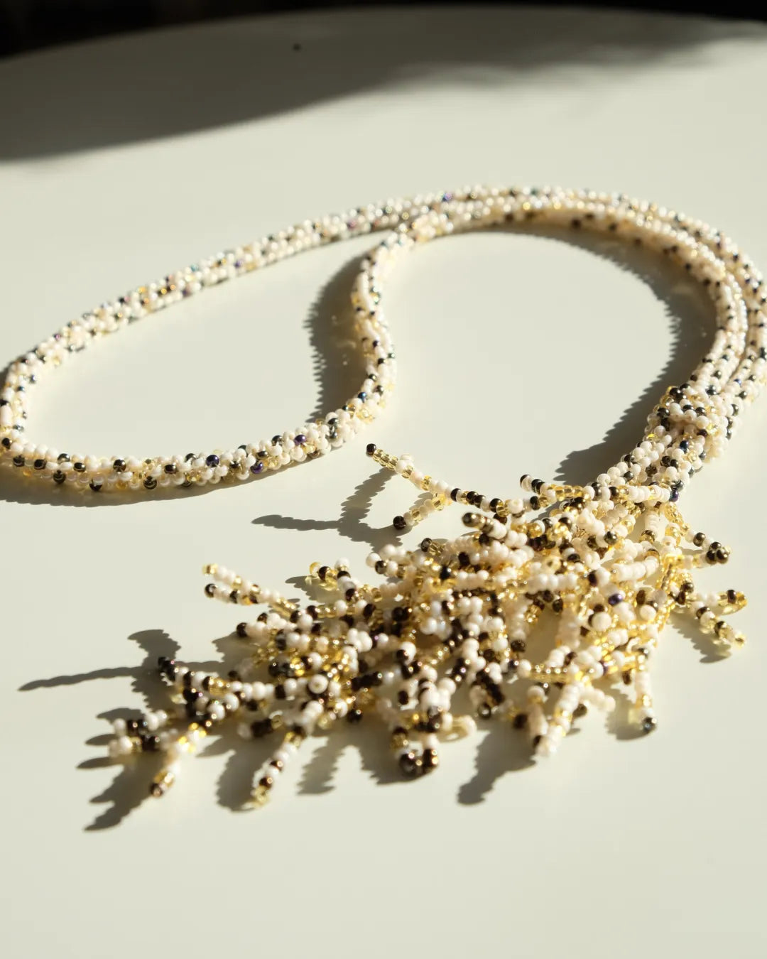 Mara Necklace | Beige - Cōper Shop