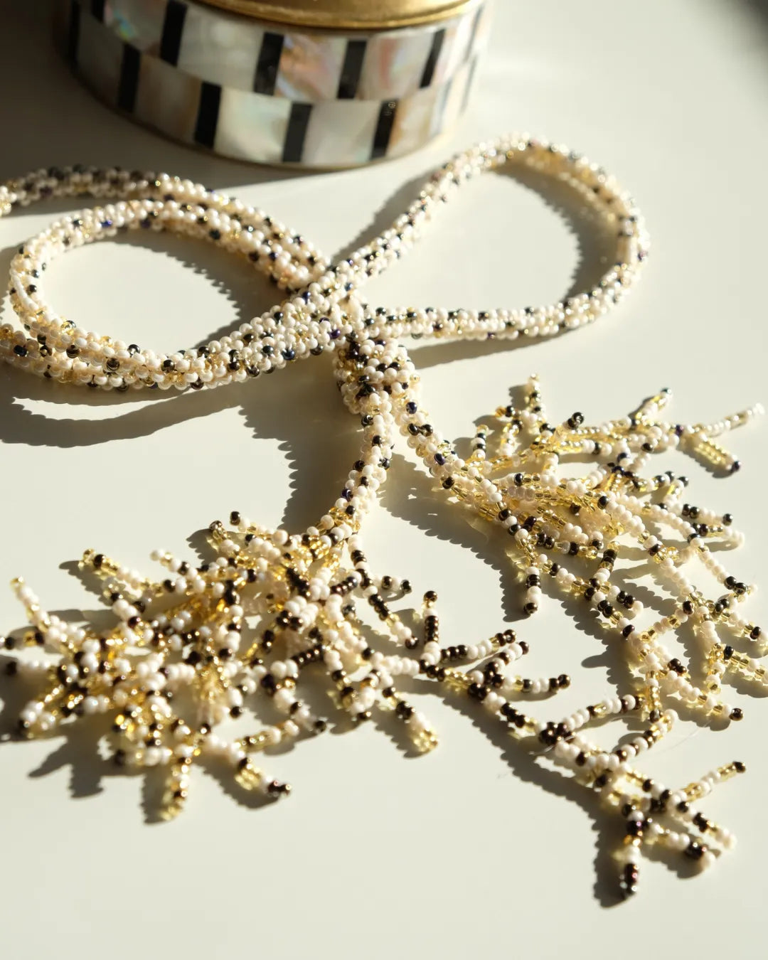 Mara Necklace | Beige - Cōper Shop