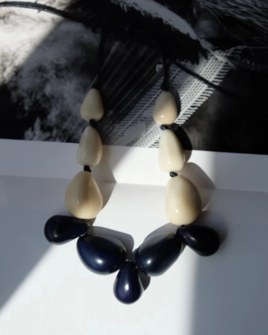 MARINA NECKLACE NAVY BLUE - Cōper Shop