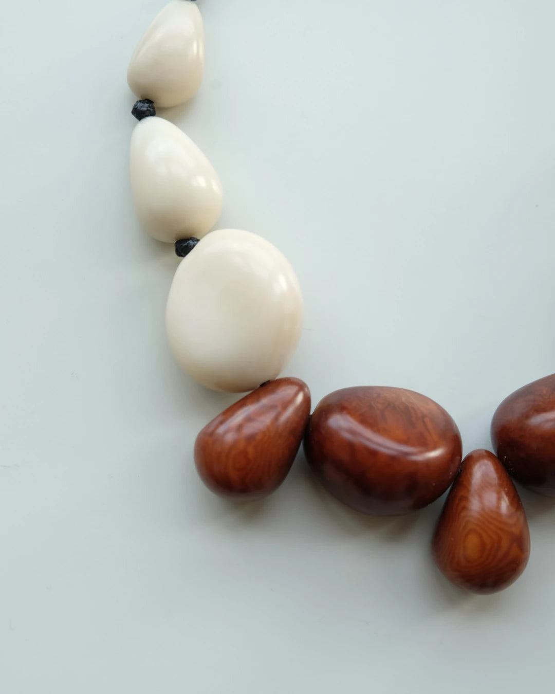 Marina Tagua Seed Necklace – Amber - Cōper Shop