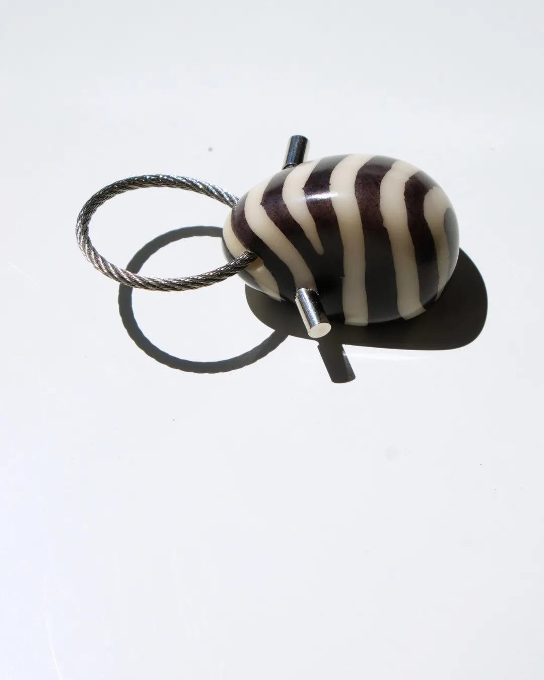 Tagua Keychain  | White