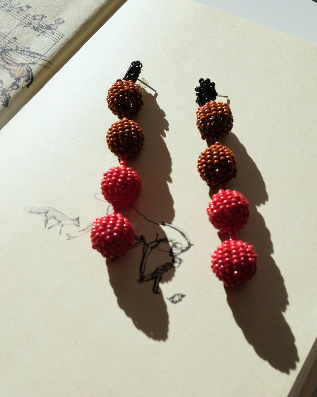 Vega Earrings | Burgundy - Cōper Shop