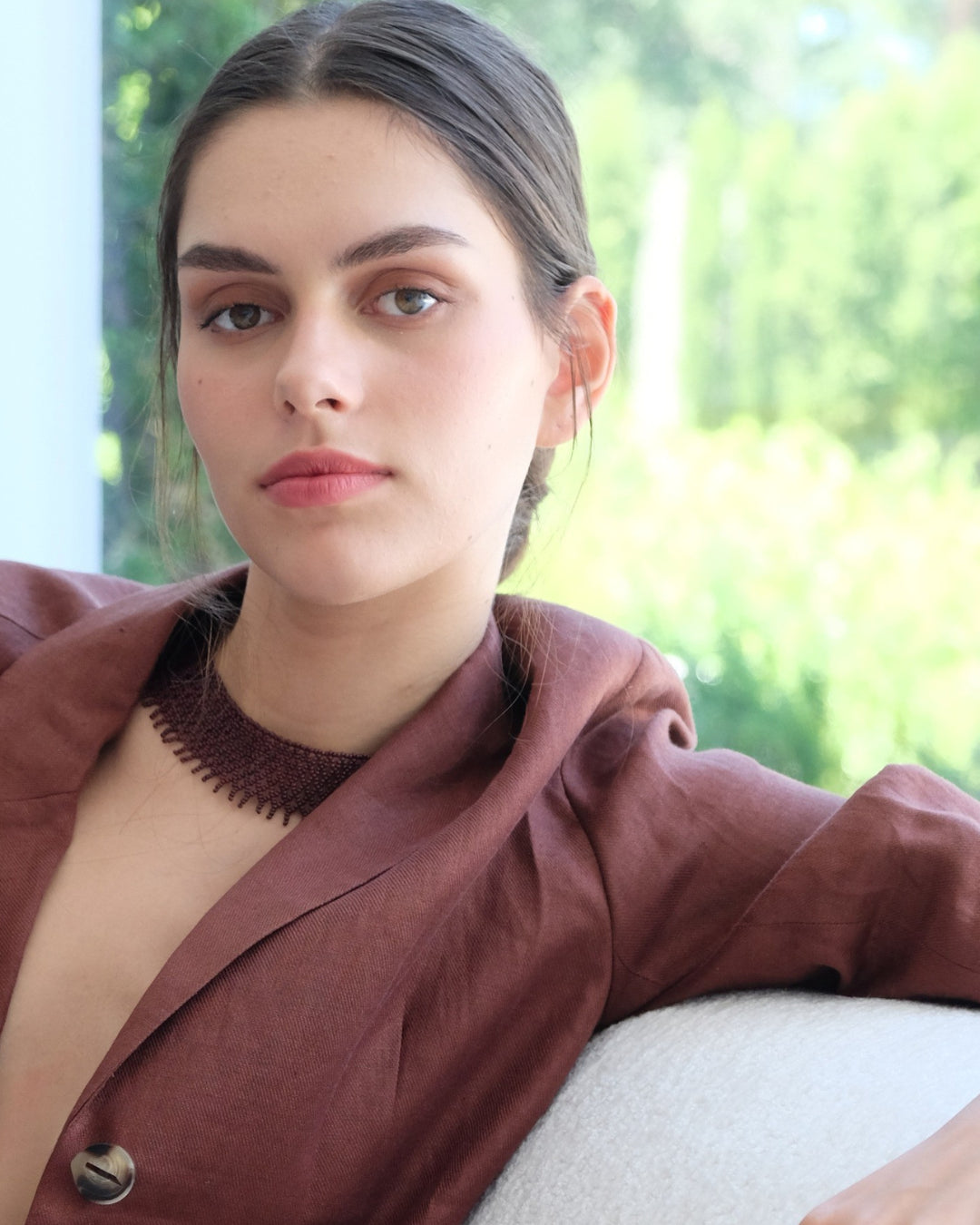 Leticia Necklace | Brown