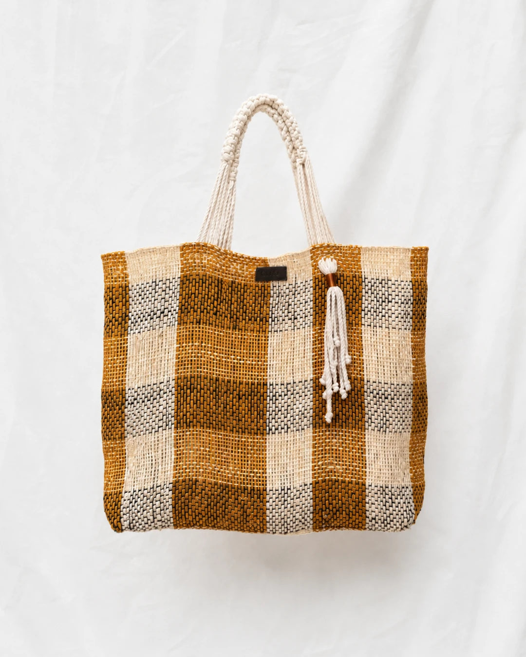 Rania Fique Tote Bag - Mustard