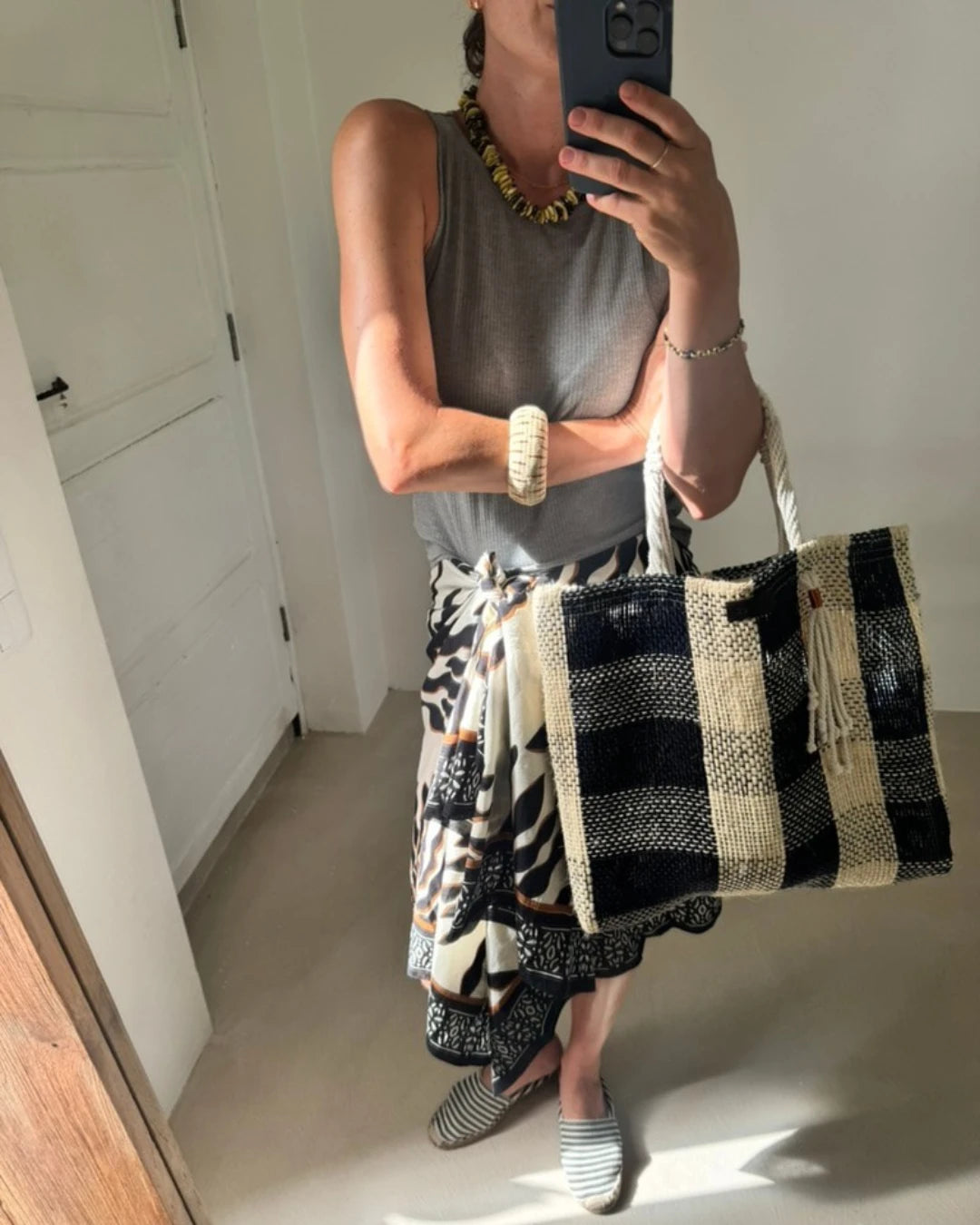 Rania Fique Tote Bag - Mostaza