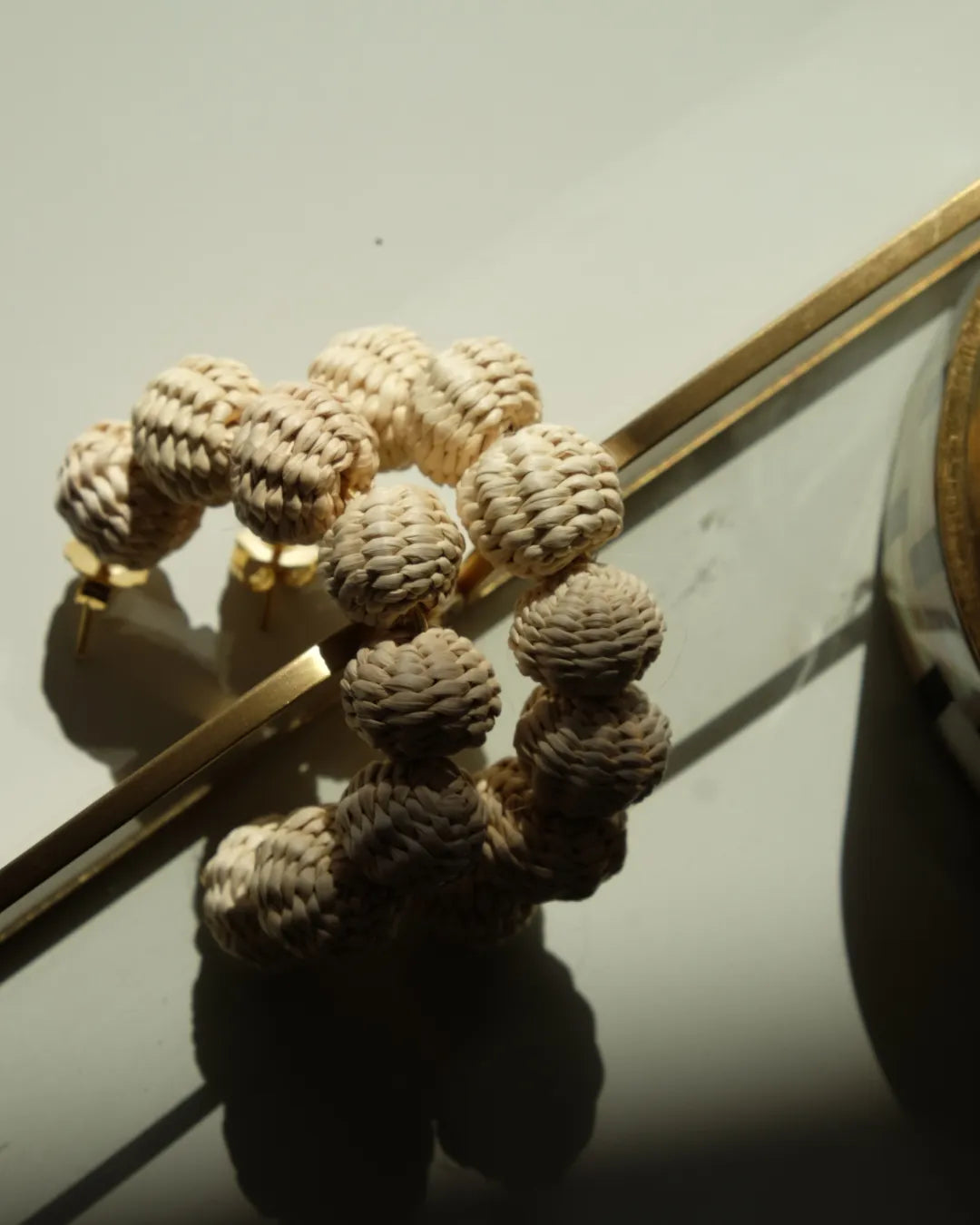 Verona Earrings  | Beige