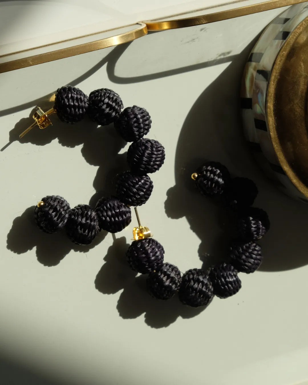 Verona Earrings  | Black