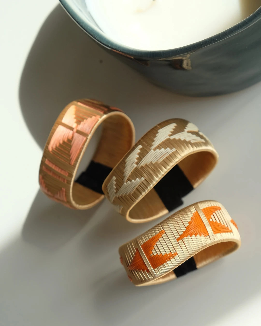 Renata Wide Curved Copper Bracelet