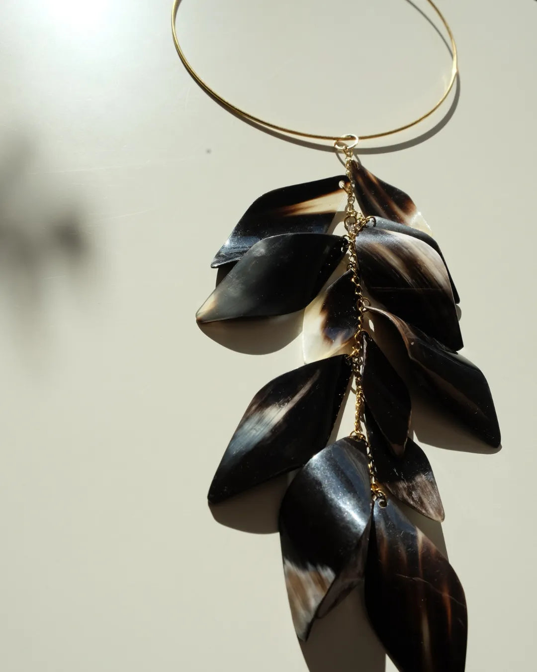 Serena Horn Necklace - Brown - Cōper Shop