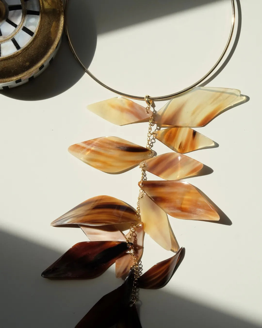 Serena Horn Necklace - Sand - Cōper Shop
